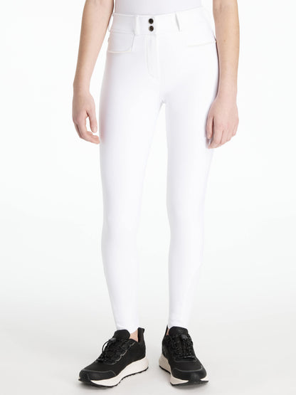 LeMieux AW25 Young Rider Izzy Knee Grip Breeches - White