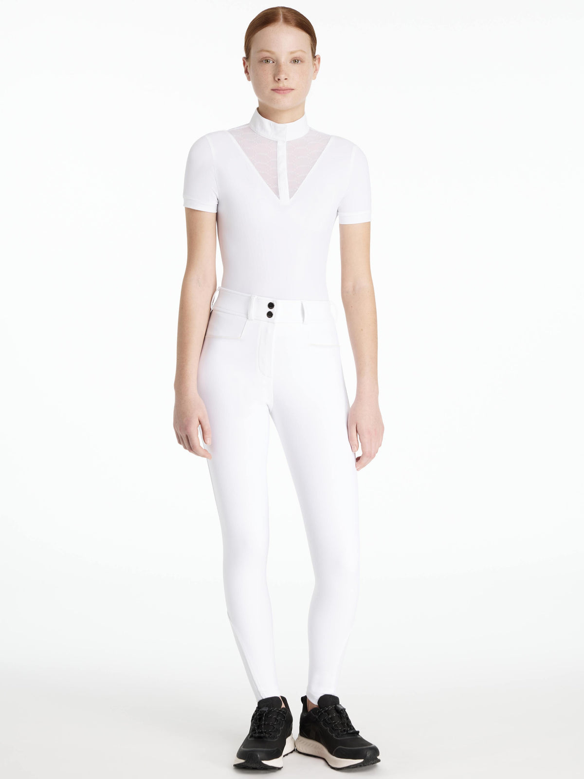 LeMieux AW25 Young Rider Izzy Knee Grip Breeches - White