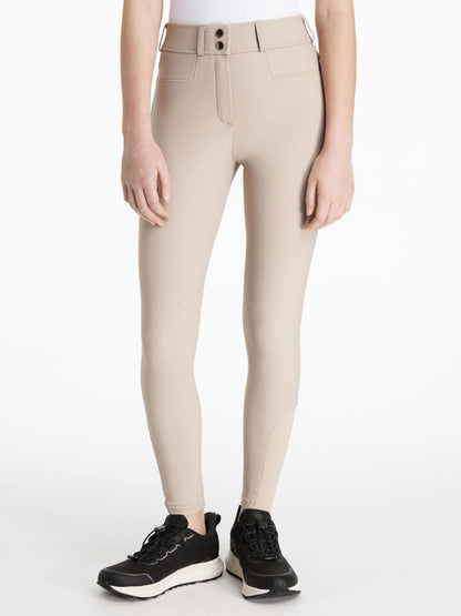 LeMieux AW25 Young Rider Izzy Knee Grip Breeches - Almond