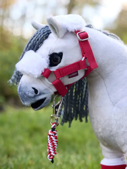 Toy Pony Christmas Headcollar & Leadrope Red