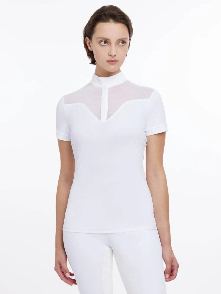 LeMieux Emily Short Sleeve Show Shirt - White - UK06