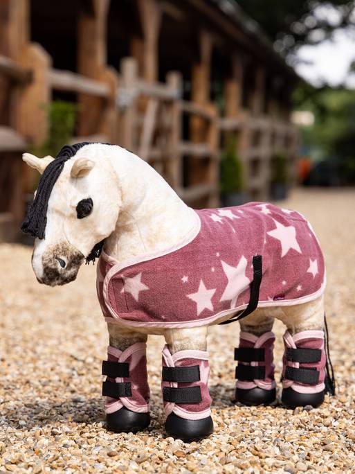 LeMieux Toy Pony Fleece Travel Boots and Tail Guard AW23 - Atlantic - One Size