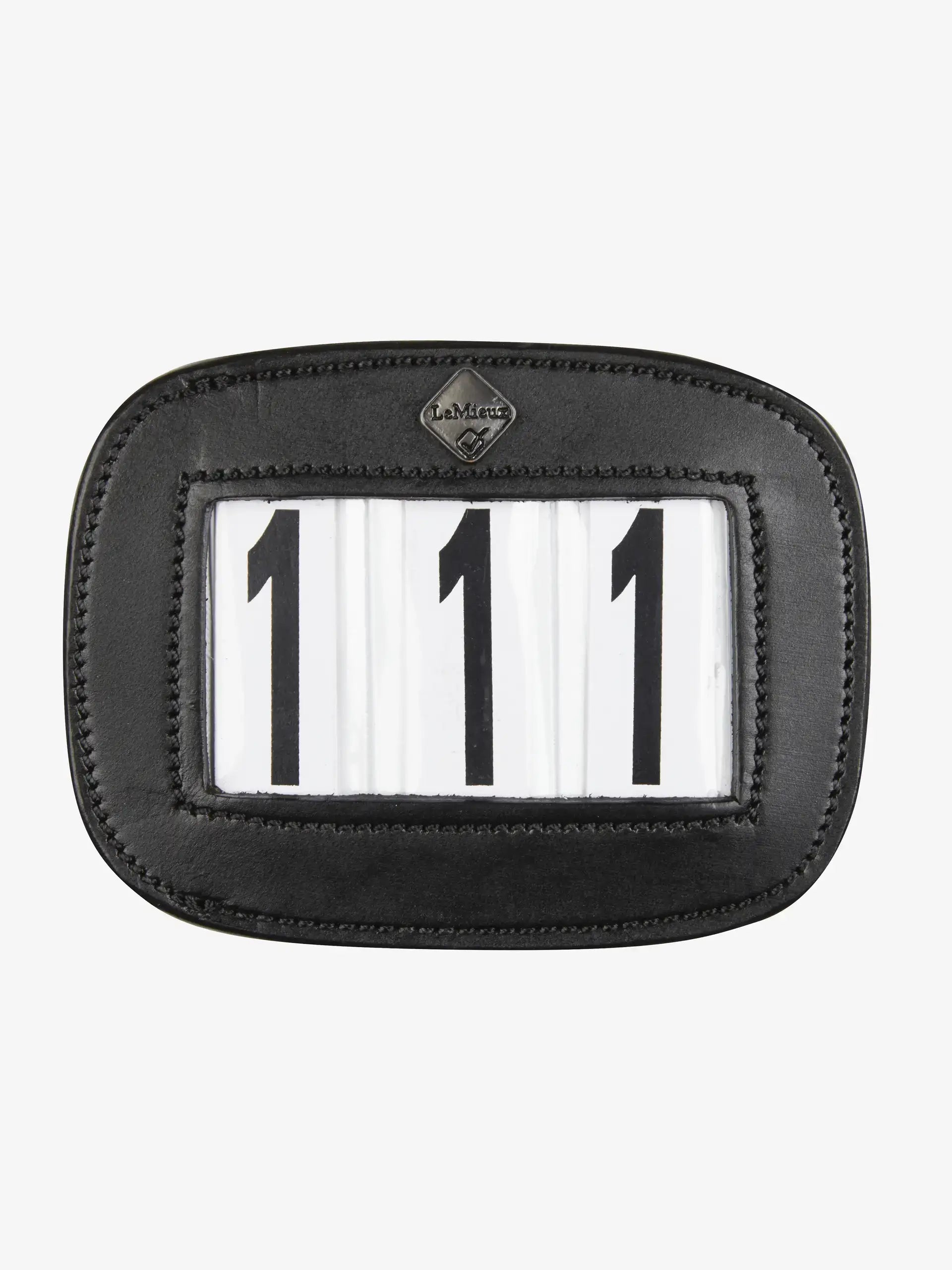 LeMieux Leather Saddle Number Holder - 3 Numbers