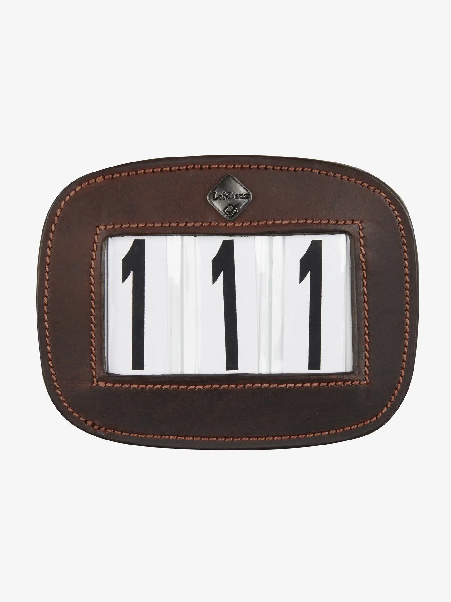 LeMieux Leather Saddle Number Holder - 3 Numbers