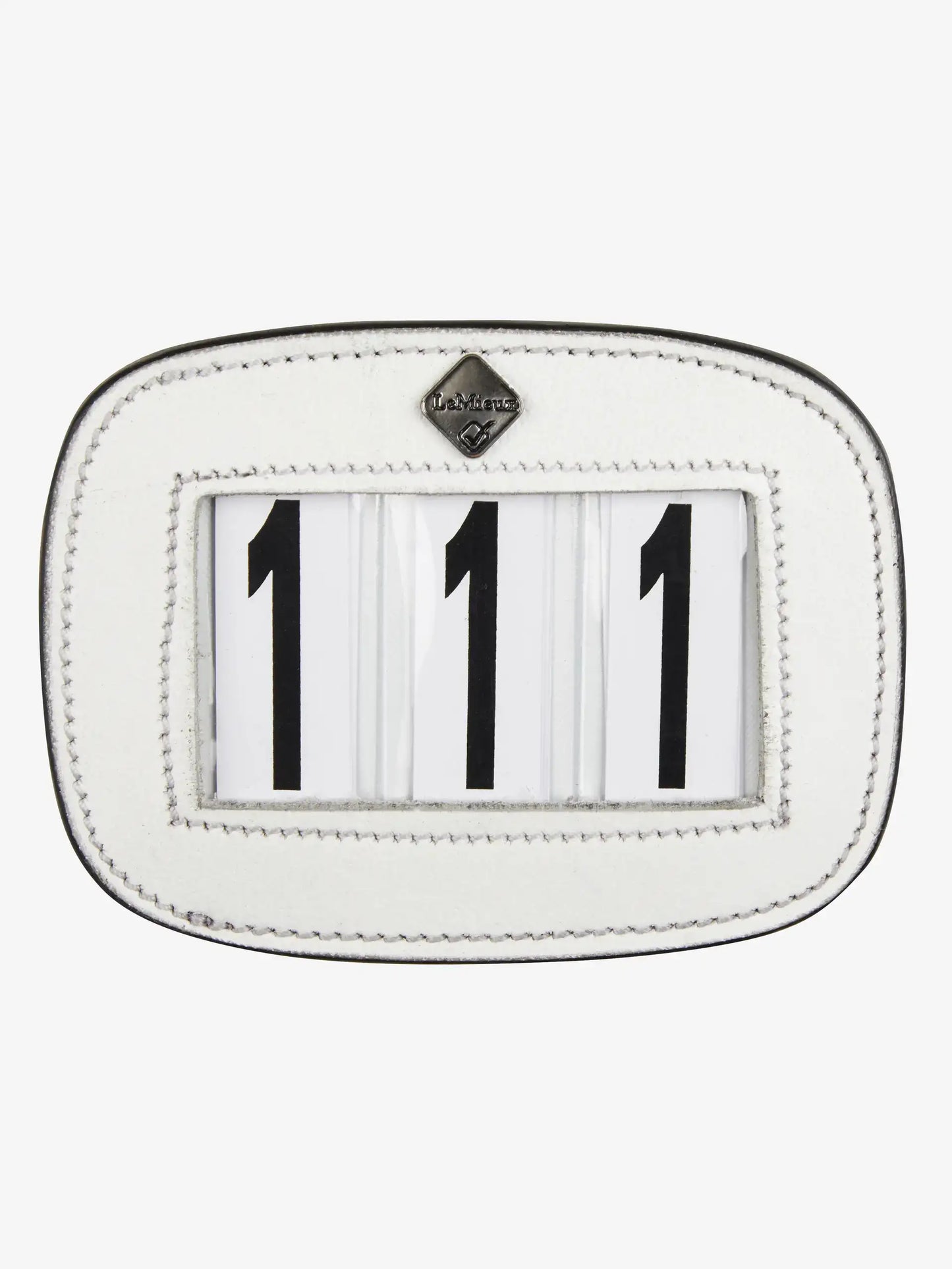 LeMieux Leather Saddle Number Holder - 3 Numbers