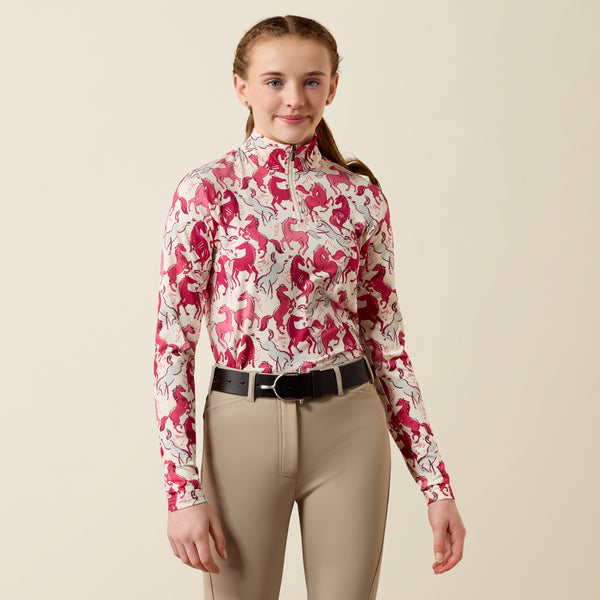 Ariat AW26 Youth's Luna Veil 1/4 Zip Baselayer