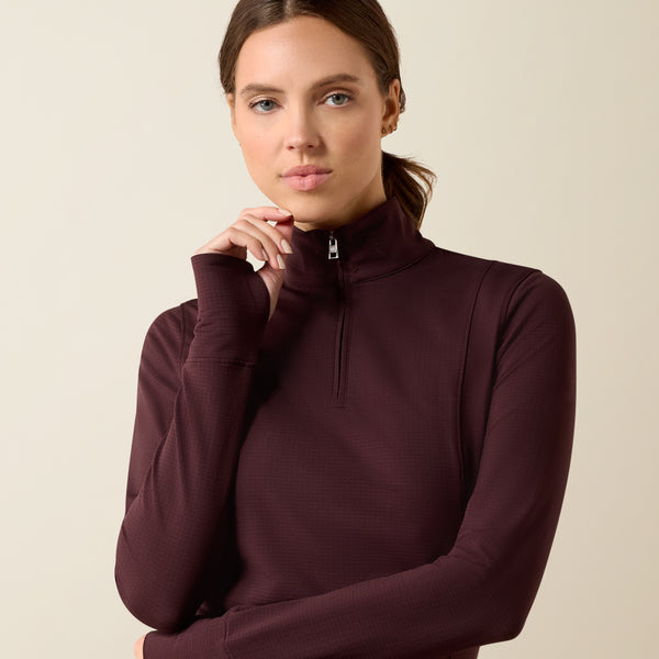 Ariat AW26 Ladies Gridwork 2.0 1/4 Zip Baselayer