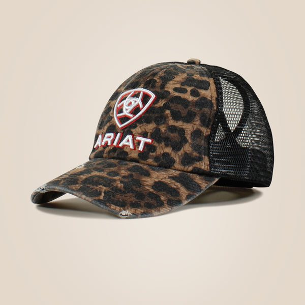 Ariat Ladies SS26 Embossed Logo Cheetah Print Cap