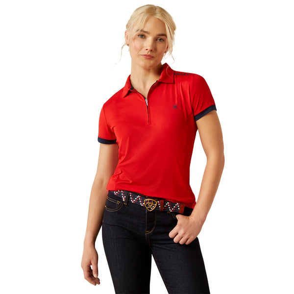 Ariat Ladies SS26 Bandera Team 1/4 Zip Polo