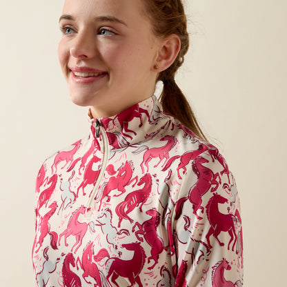 Ariat AW26 Youth's Luna Veil 1/4 Zip Baselayer