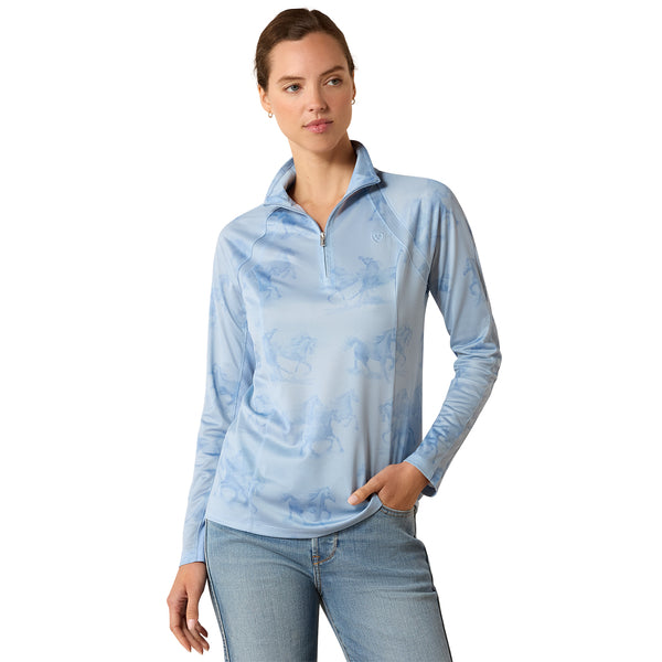 Ariat Ladies SS26 Sunstopper 3.0 1/4 Zip Baselayer