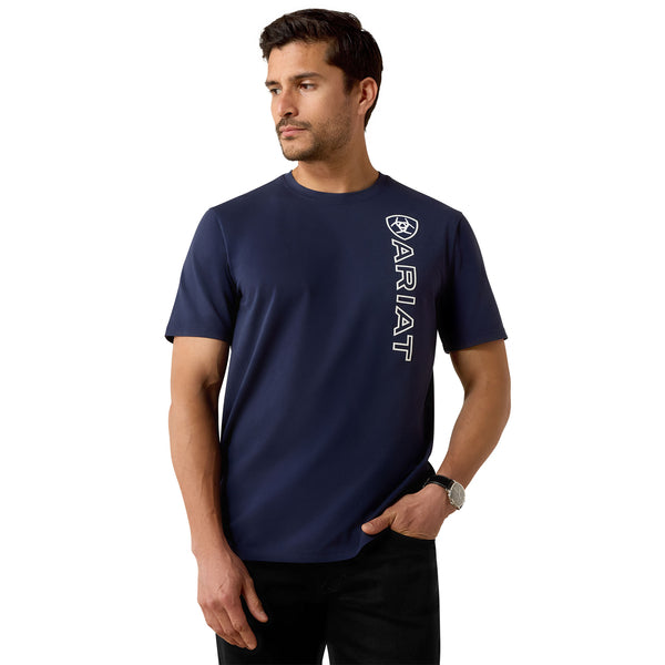 Ariat Mens SS26 Vertical Logo T-Shirt