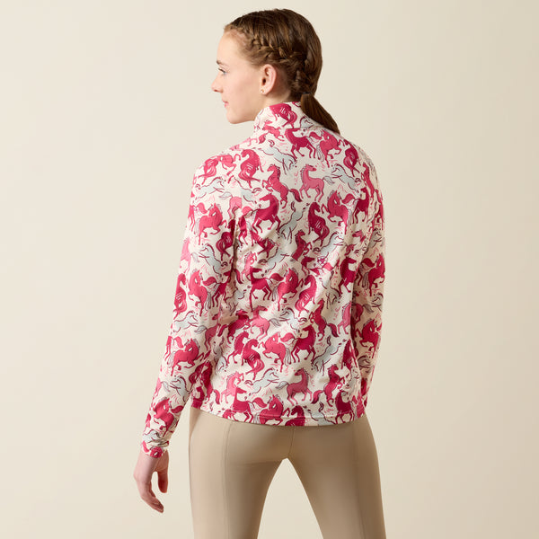 Ariat AW26 Youth's Luna Veil 1/4 Zip Baselayer