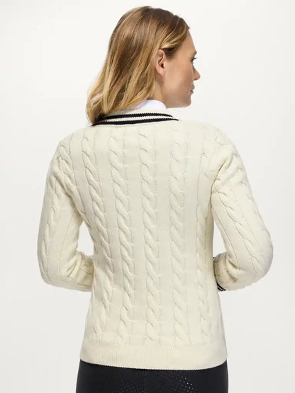 Tommy Hilfiger AW26 Roseville Cable V-Neck Sweater