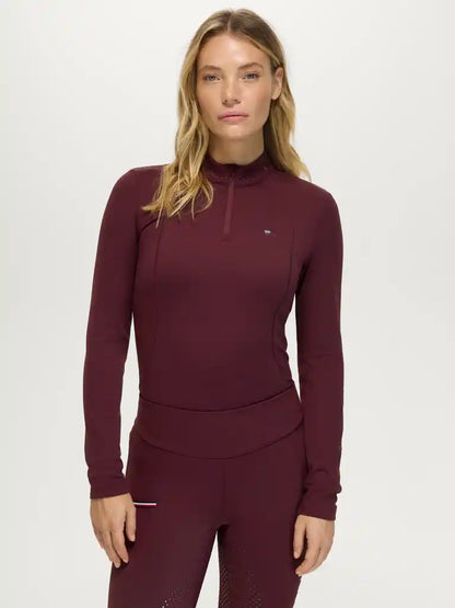Tommy Hilfiger AW26 Cady 1/4 Zip Rhinestone Training Top