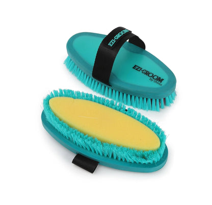 EZI-GROOM Grip Body Wash Brush Bright Blue / L
