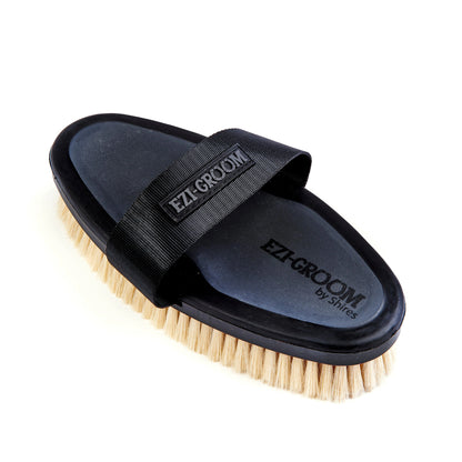 EZI-GROOM Grip Body Brush with Goat Hair - Ayr Equestrian