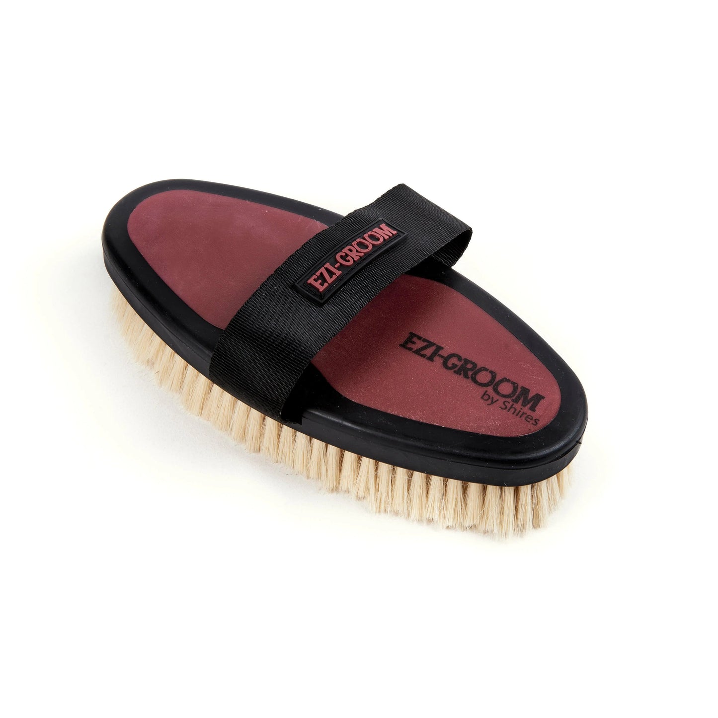 EZI-GROOM Grip Body Brush with Goat Hair - Ayr Equestrian