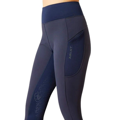 Ariat AW23 Ladies Boreas Half Grip Riding Tight - Navy - L