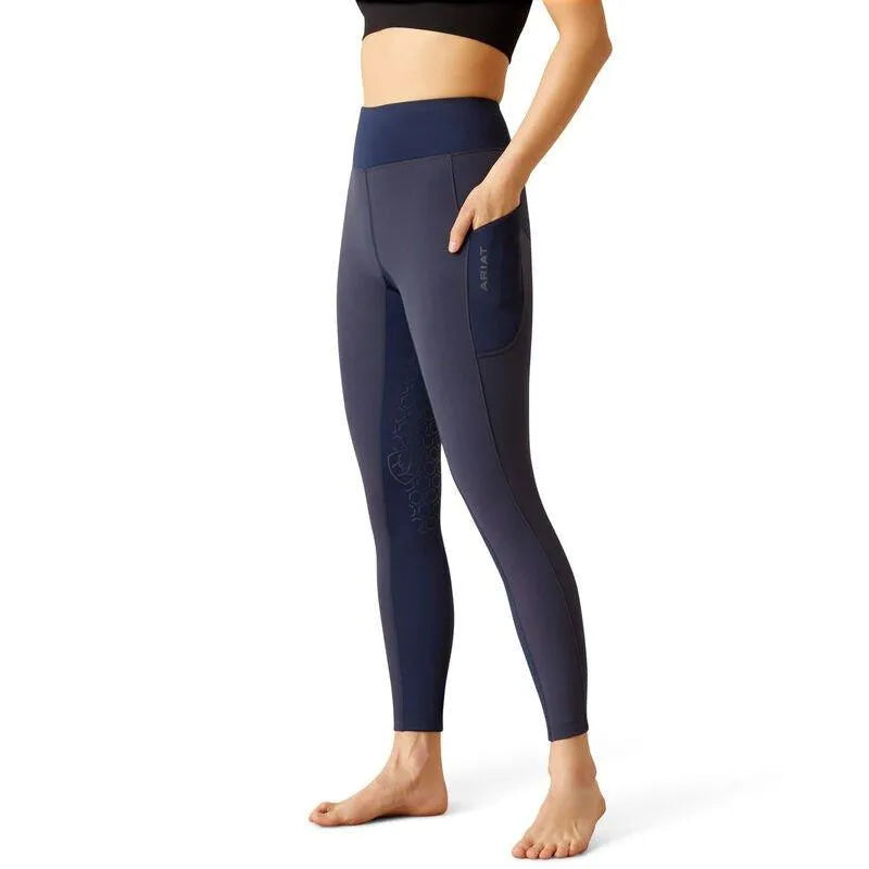 Ariat AW23 Ladies Boreas Half Grip Riding Tight - Navy - L