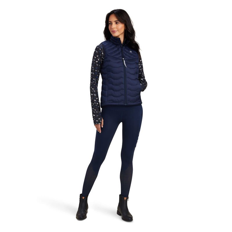 Ariat AW23 Ladies Ideal Down Insulated Lightweight Gilet - Navy - L