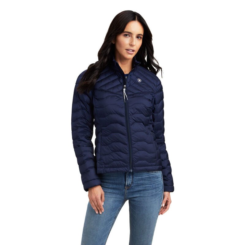 Ariat AW23 Ladies Ideal Down Insulated Lightweight Jacket - Navy - L