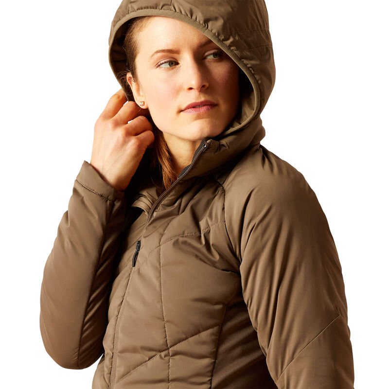 Ariat AW23 Ladies Zonal Insulated Winter Jacket - Canteen - L