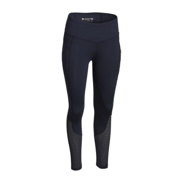 Ariat EOS Riding Tights with Knee Patch - Navy - Extra Small