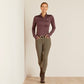 Ariat Ladies AW23 Gridwork Thermal 1-4 Zip Baselayer - Huckleberry - Extra Small