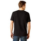 Ariat SS24 Mens Vertical Logo Short Sleeve T-Shirt - Black - L