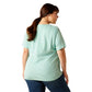 Ariat SS24 Womens Ariat Cowboy Short Sleeve T-Shirt - Aqua Heather - L