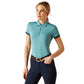 Ariat SS24 Womens Bandera 1/4 Zip Polo - Brittany Blue - L