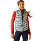 Ariat SS24 Youth Bella Inulated Reversible Vest - Painted Ponies/Brittany Blue - XS