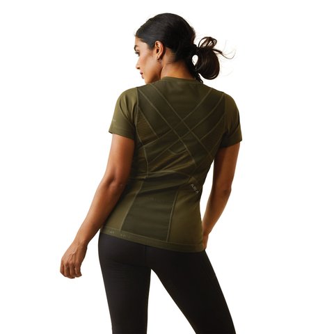 Ariat Womens Ascent Crew Baselayer - Relic - XS