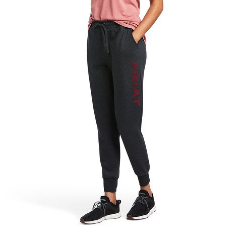 Ariat Womens Real Jogger Sweatpants - Charcoal Heather - Medium