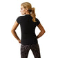 Ariat Womens Vertical Logo T-Shirt - Black - XS