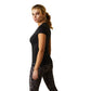 Ariat Womens Vertical Logo T-Shirt - Black - XS
