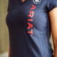 Ariat Womens Vertical Logo T-Shirt - Navy - XS