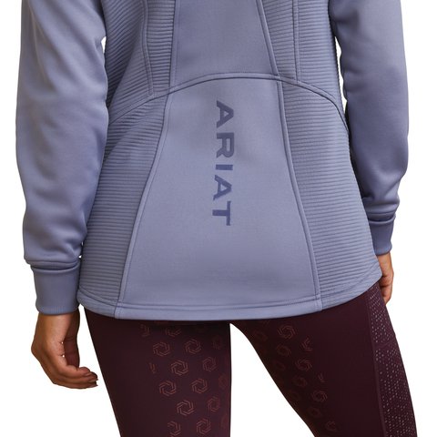 Ariat Womens Wilde Full Zip Sweatshirt - Dusky Granite - XS