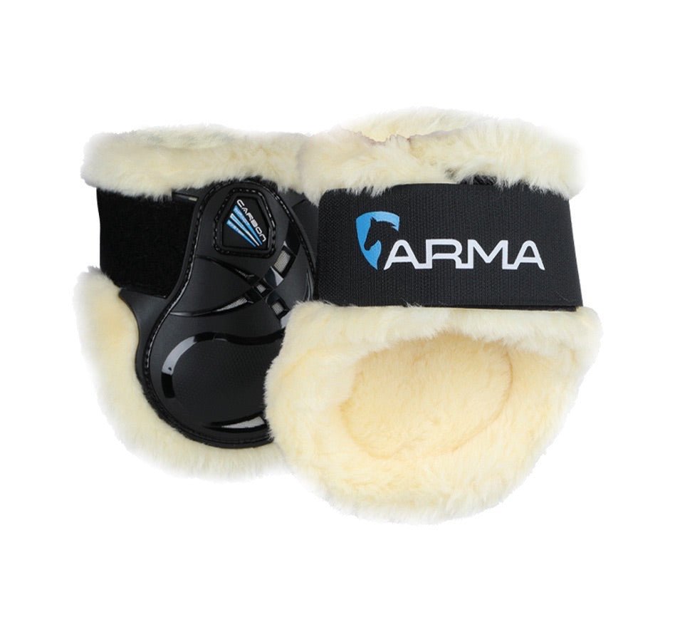 ARMA Carbon SupaFleece Fetlock Boots - Black - Cob