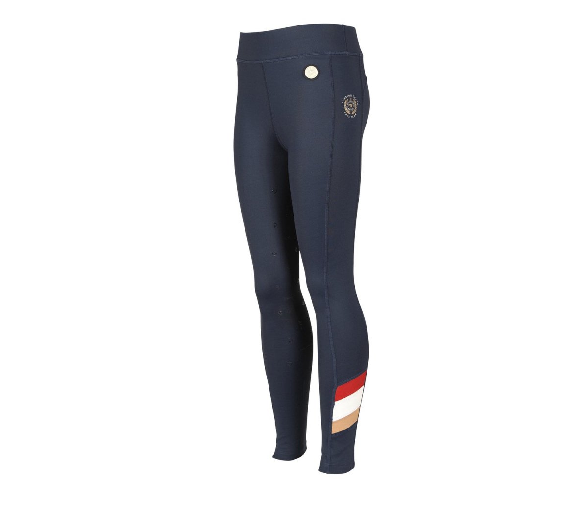 Aubrion AW23 Young Riders Team Shield Riding Tights - Navy - 9/10
