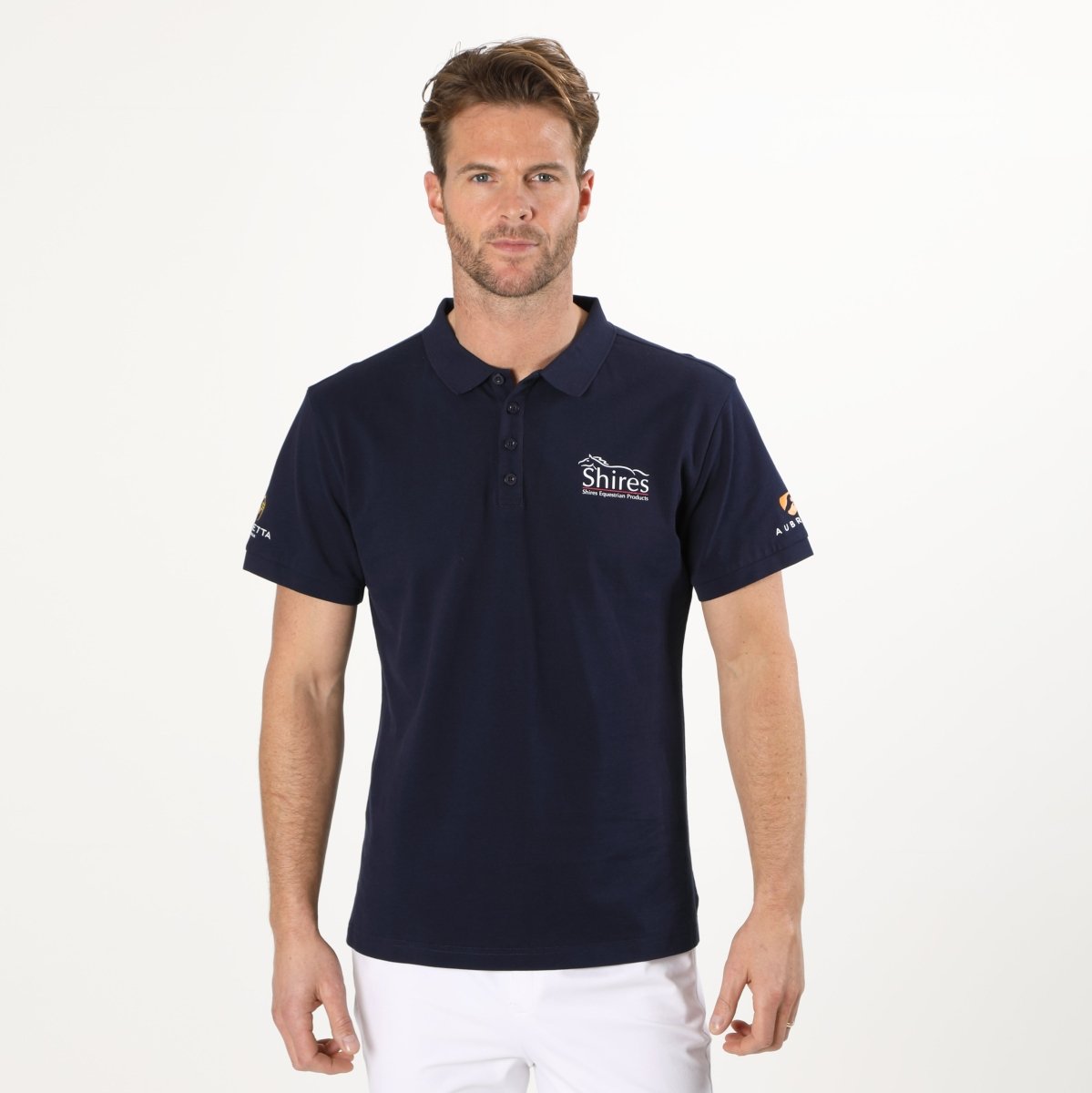 Aubrion Branded Polo Shirt - Gents - Navy - XL