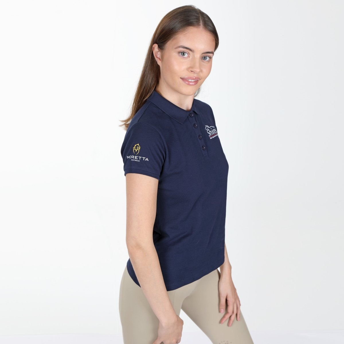Aubrion Branded Polo Shirt - Navy - XXS