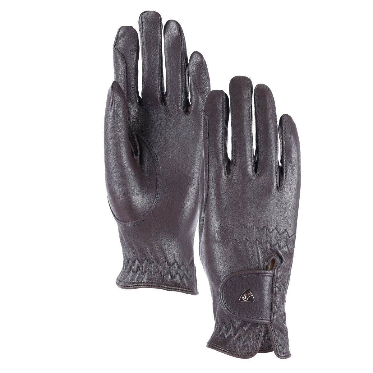 Aubrion Estade Premium Riding Gloves - Child - Black - XL