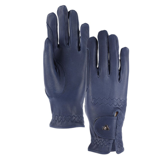 Aubrion Estade Premium Riding Gloves - Navy - XS