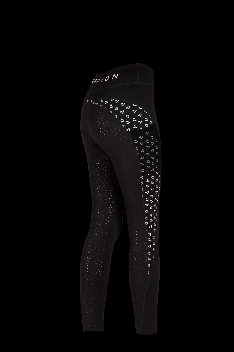 Aubrion Ladies Coombe Winter Reflective Riding Tights - Reflective - XXS