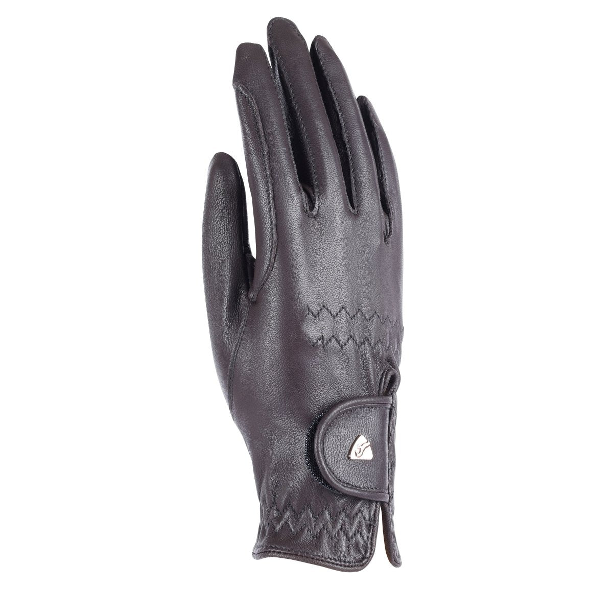 Aubrion Leather Riding Gloves - Black - L