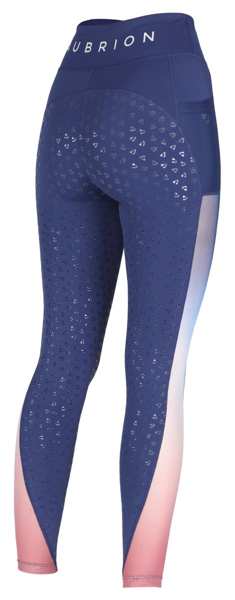 Aubrion Leyton Mesh Riding Tights - Maid - Ombre - 11/12 Yrs