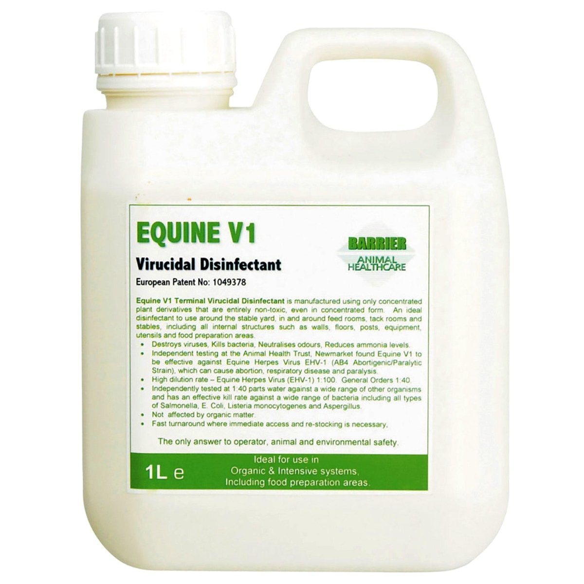 Barrier Equine V1 Virucidal Disinfectant - 1Lt -