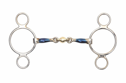 Blue Sweet Iron Two Ring Gag With Loz - Blue Sweet Iorn - 4.5